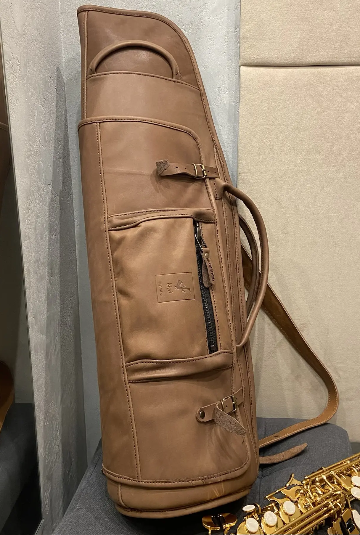 Чехол для сопрано саксофона Master Leather Straight S